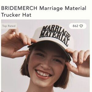 Marriage Material trucker hat BRIDEMERCH